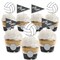 Big Dot of Happiness Bump, Set, Spike - Volleyball - Cupcake Decoration - Baby Shower or Birthday Party Cupcake Wrappers &Treat Picks Kit - Set of 24